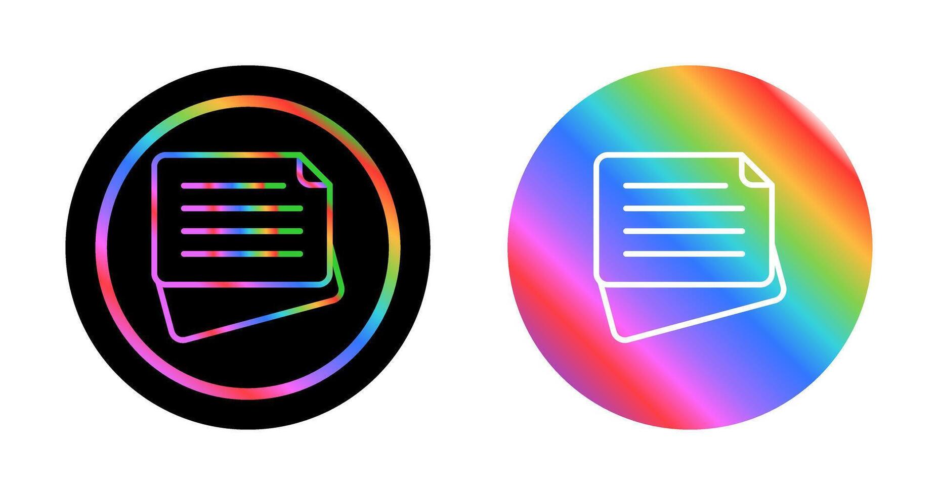 Sticky Note Vector Icon