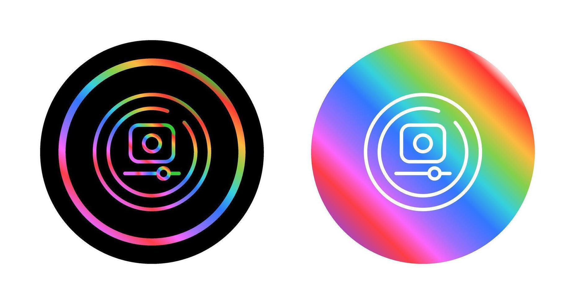 Video Record Circle Vector Icon