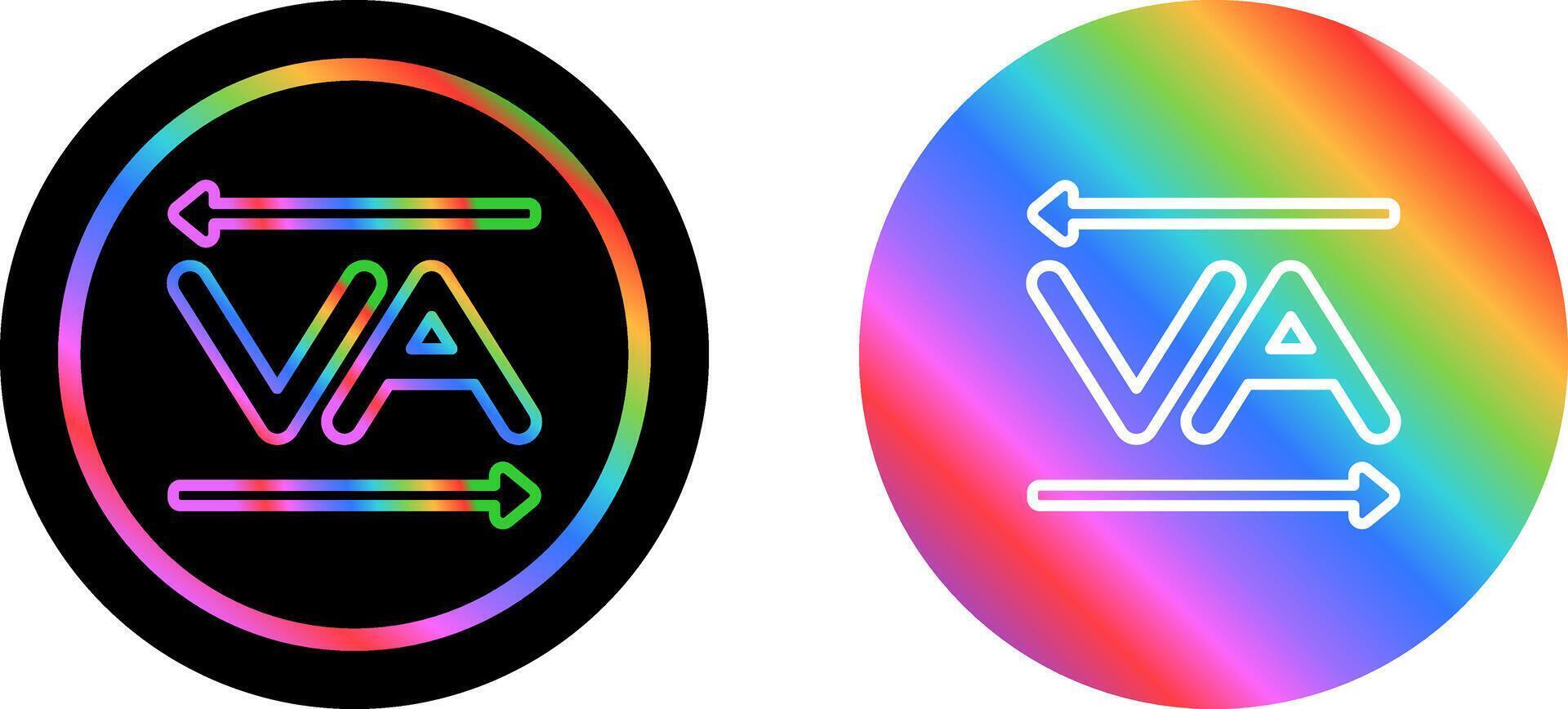 Kerning Vector Icon