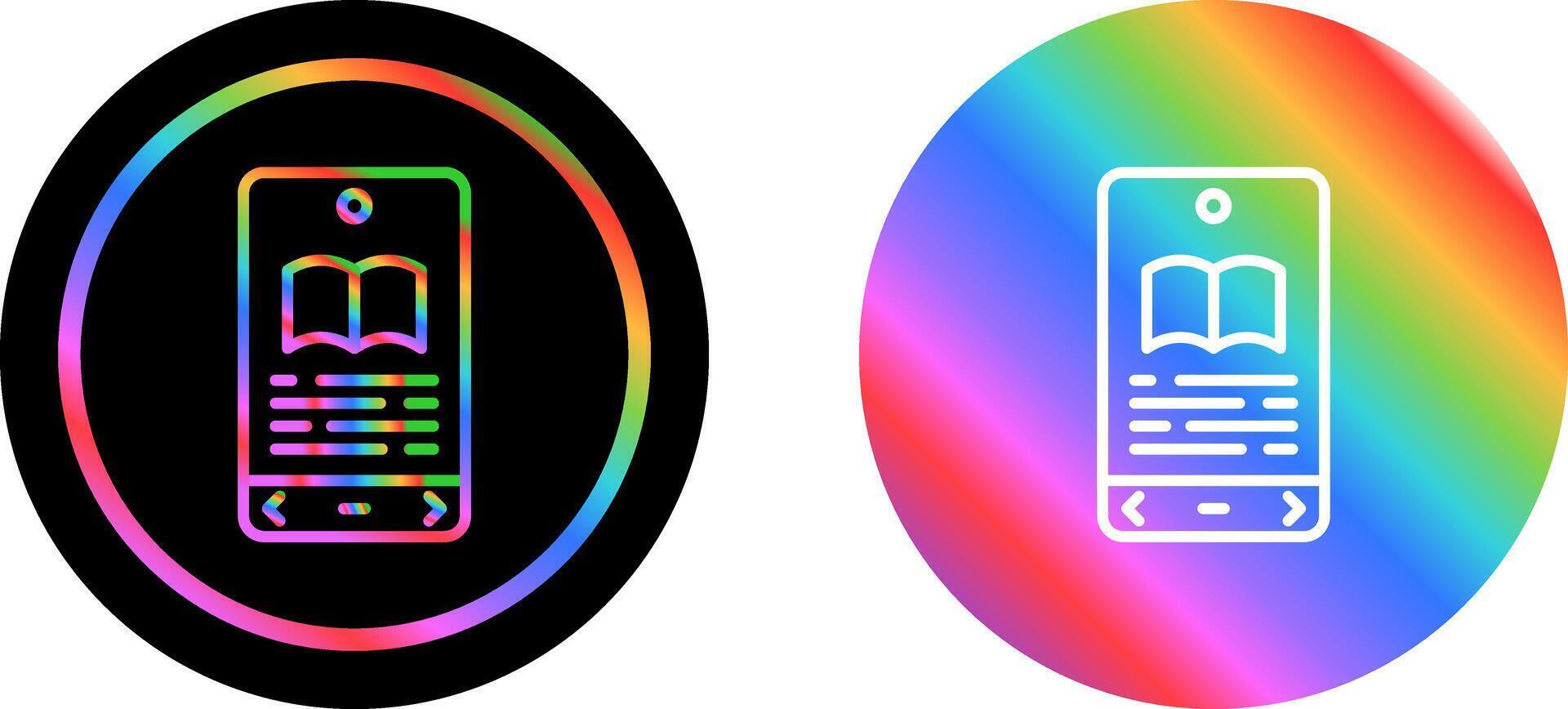 E book Reader Vector Icon