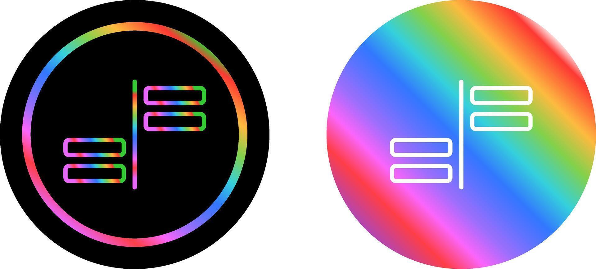Horizontal Alignment Vector Icon