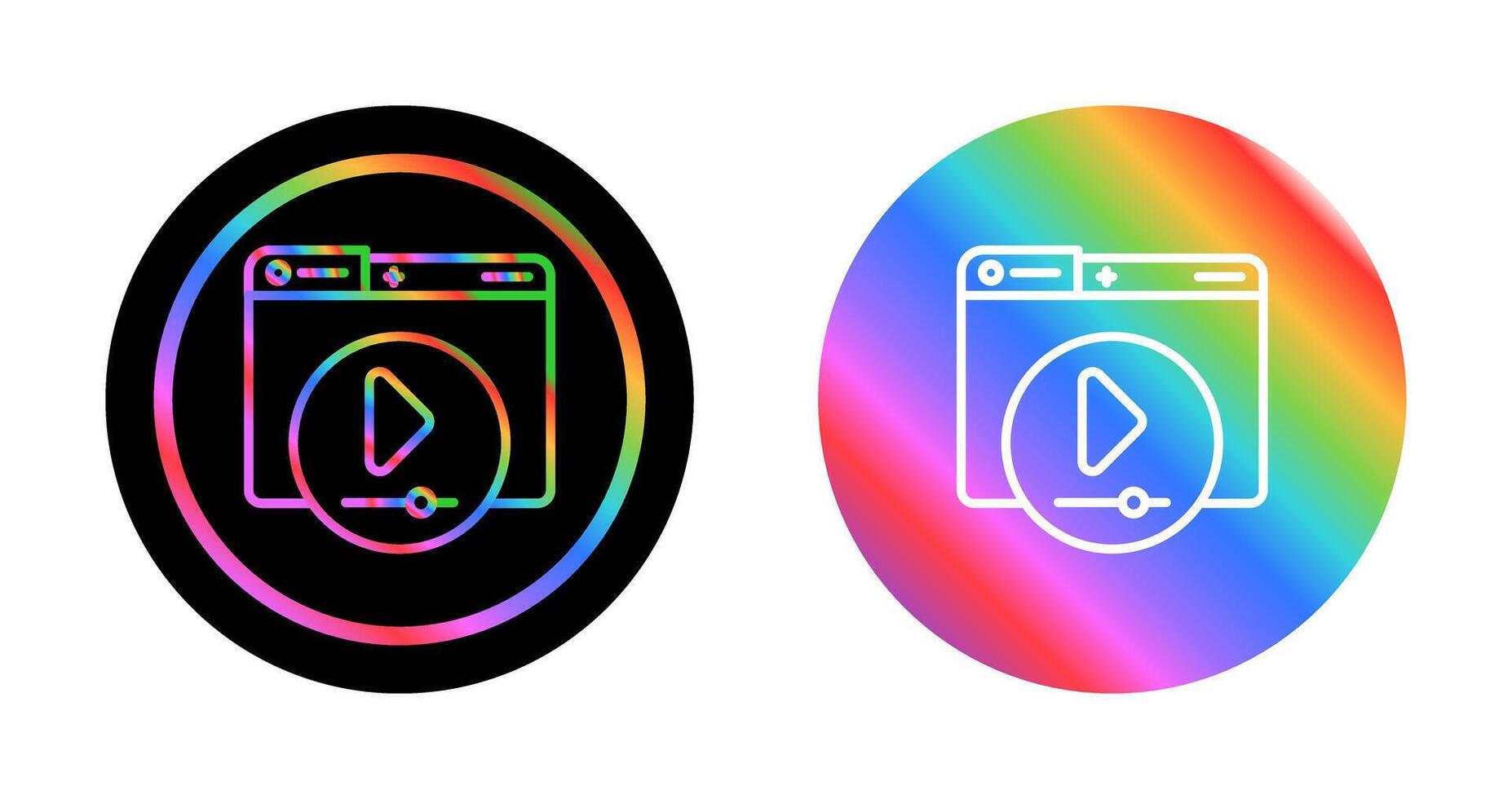 Video Player Vector Icon