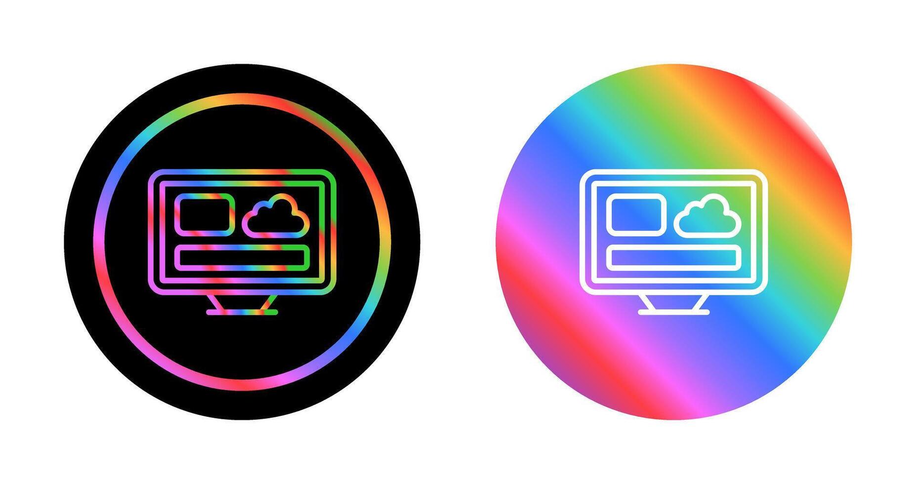 Desktop Vector Icon