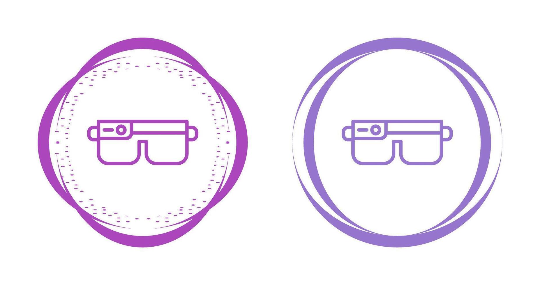 icono de vector de gafas inteligentes