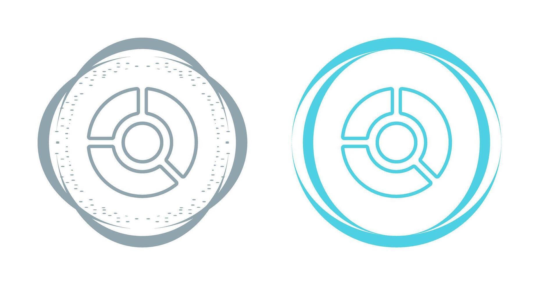 icono de vector de gráfico circular