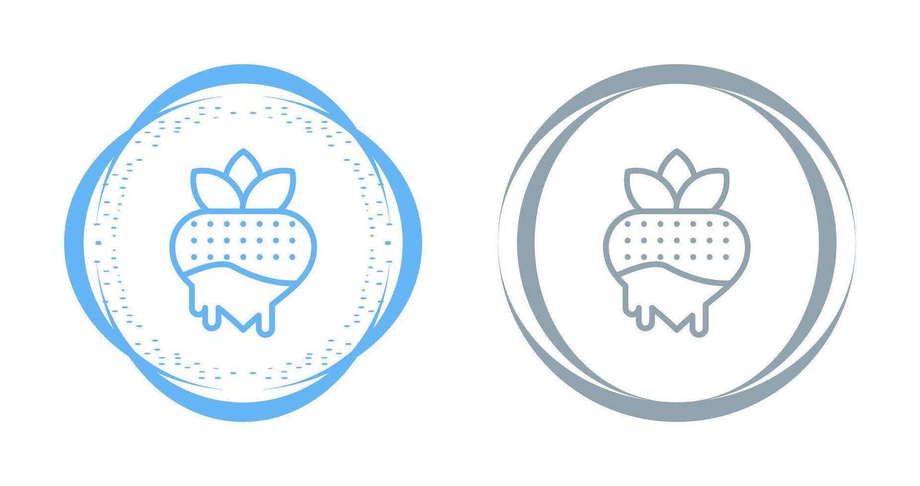 Chocolate strawberry Vector Icon