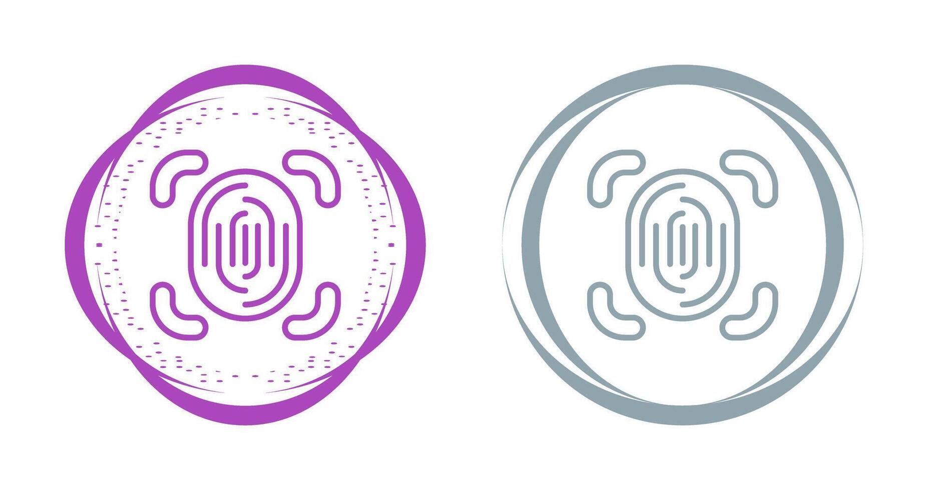 Fingerprint Scanner Vector Icon