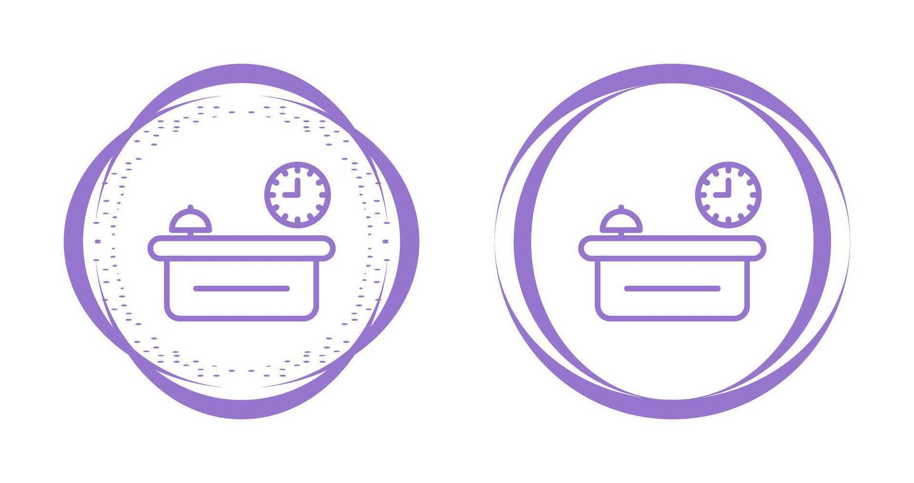 Customer Service Counter Vector Icon