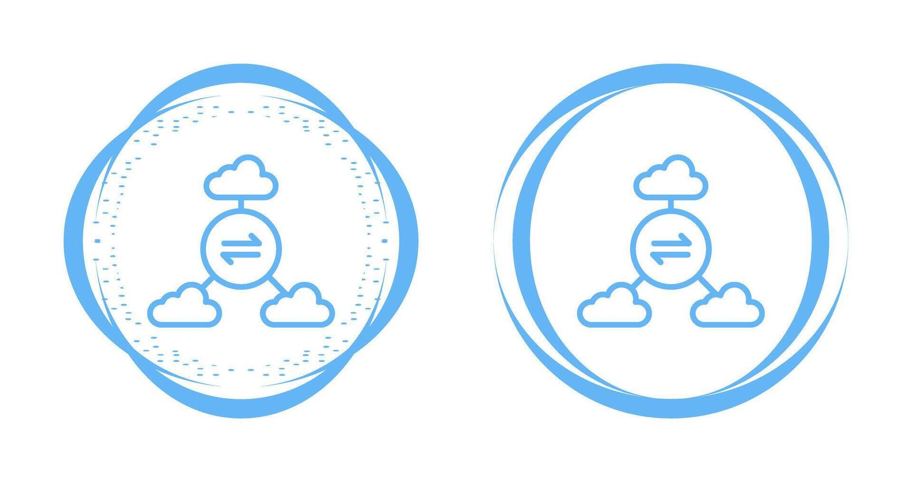 Multi-Cloud Vector Icon