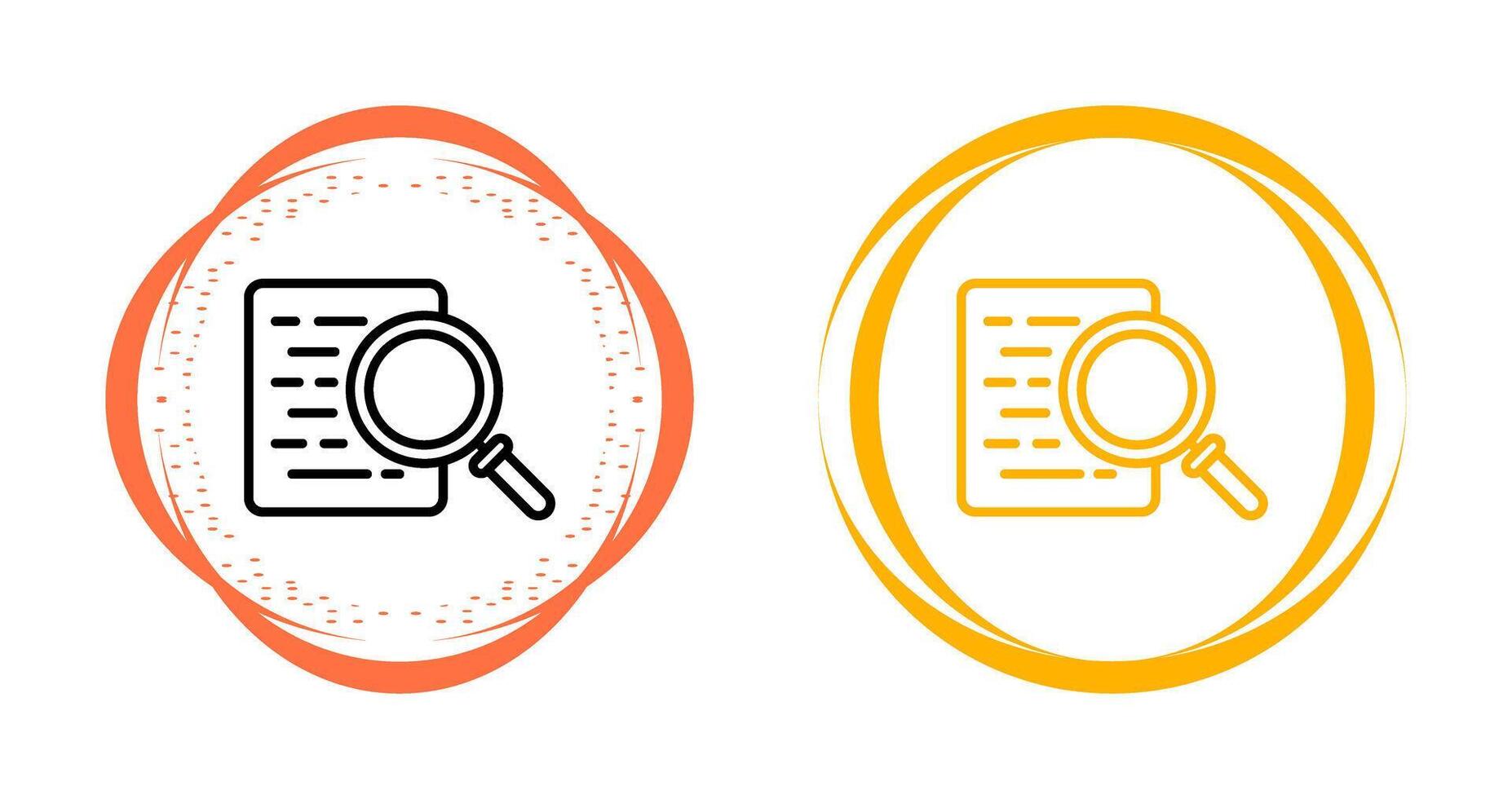 Document Search Vector Icon