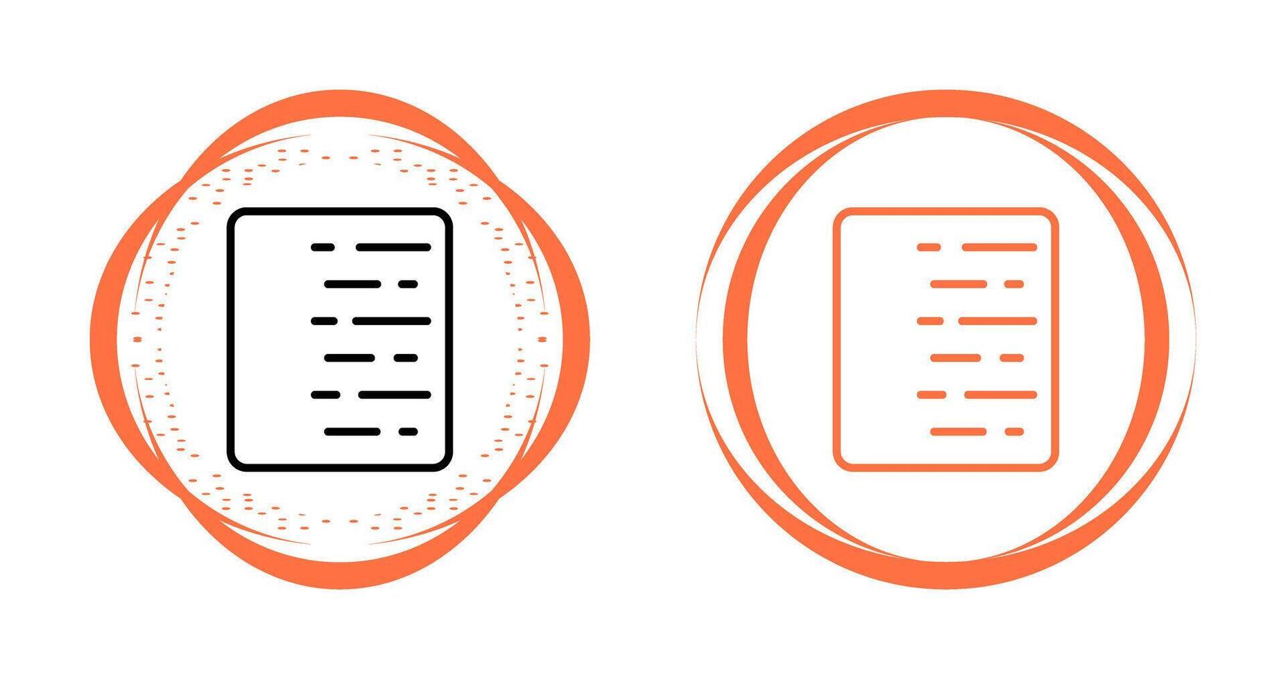 Document Align Right Vector Icon
