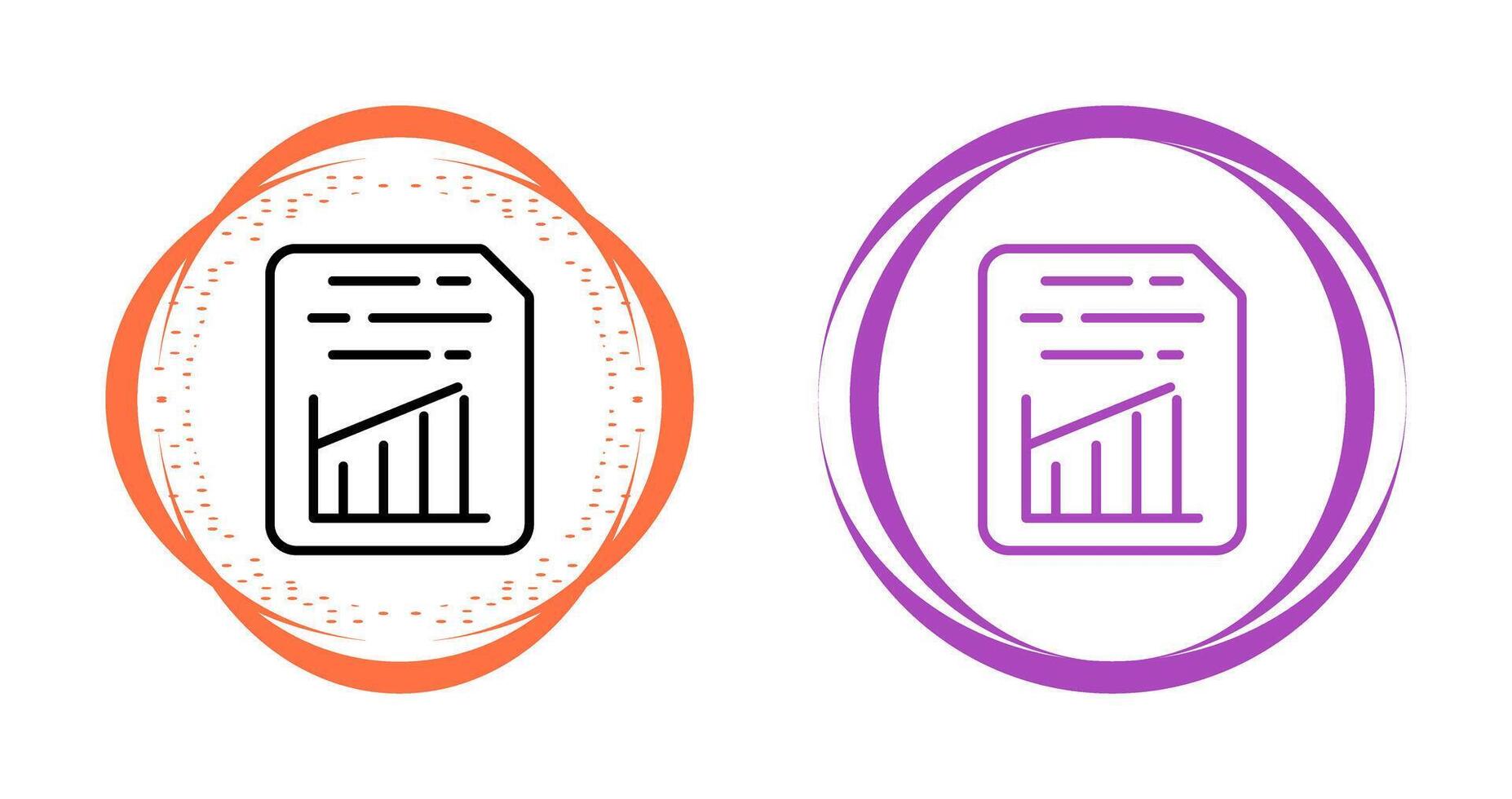 Document Insert Graph Vector Icon