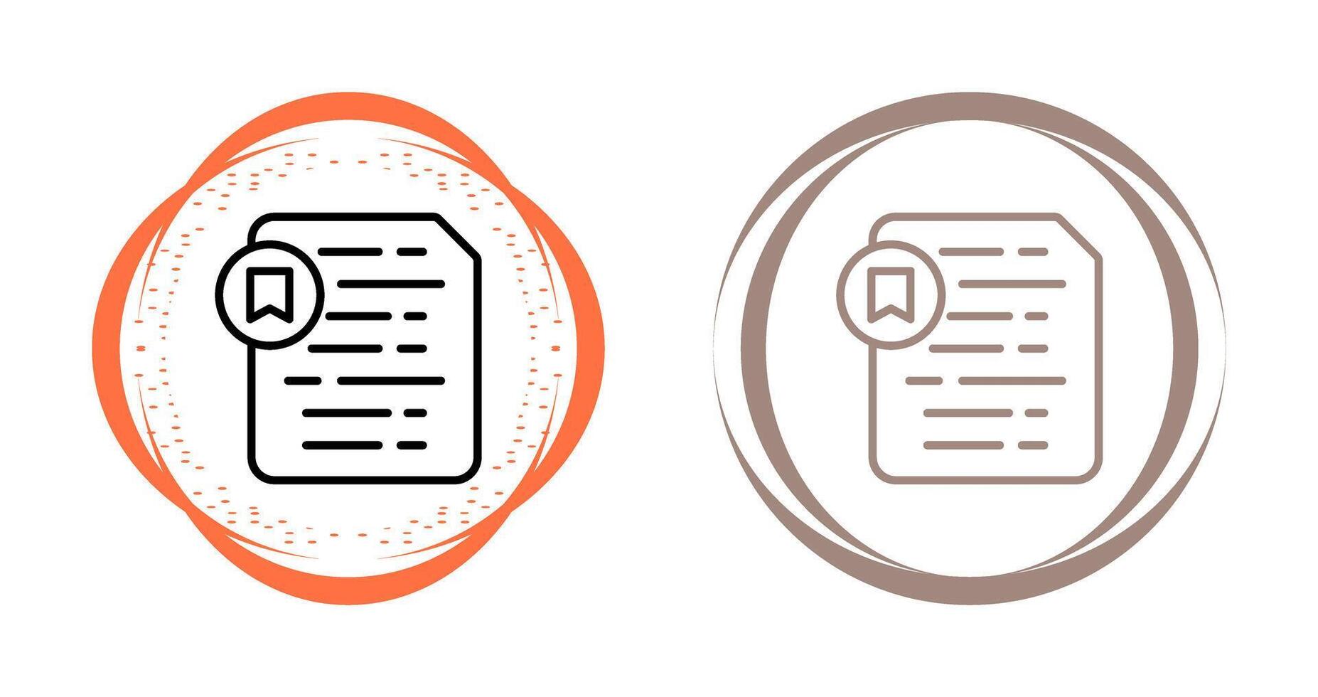 Document Insert Bookmark Vector Icon