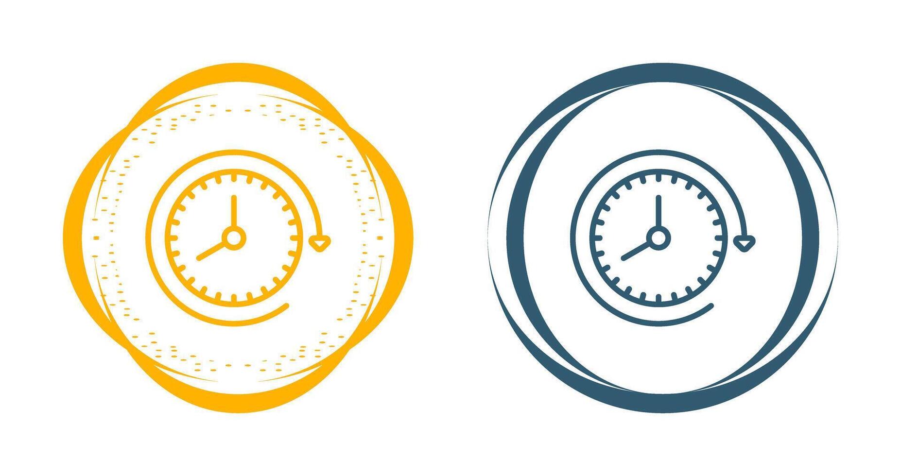 Clock with arrow Vector Icon