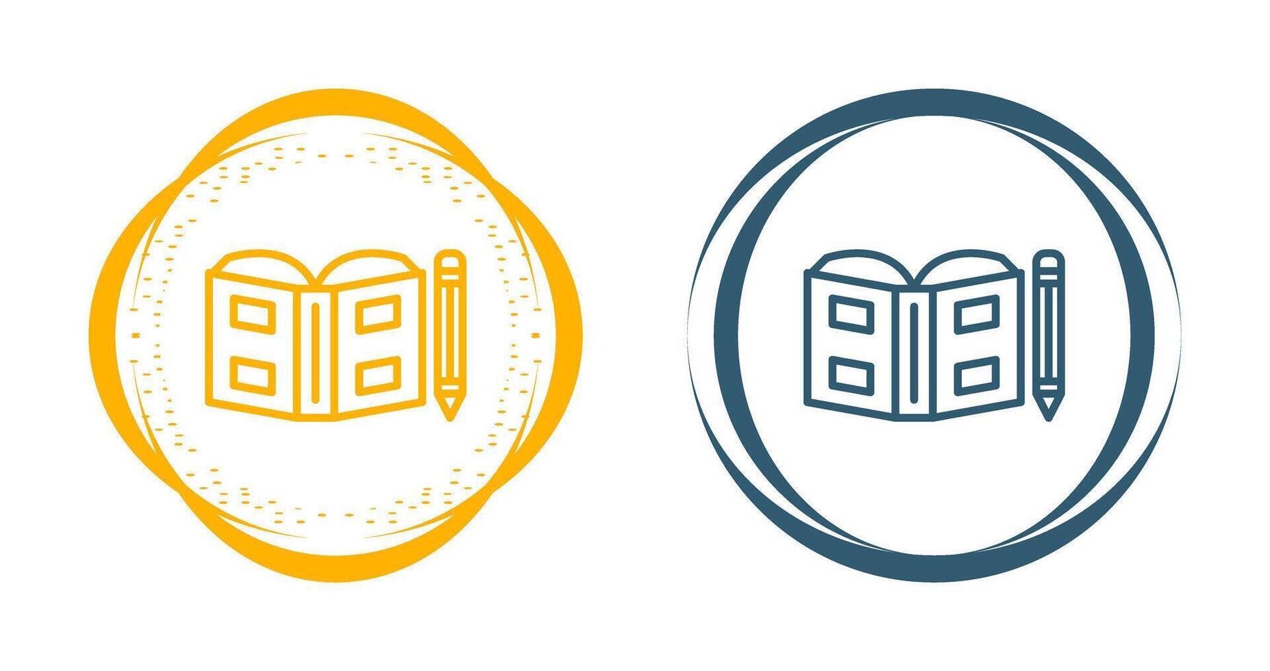 Open book with pen Vector Icon