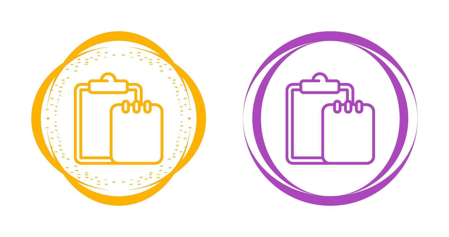 Task list with writing pad Vector Icon