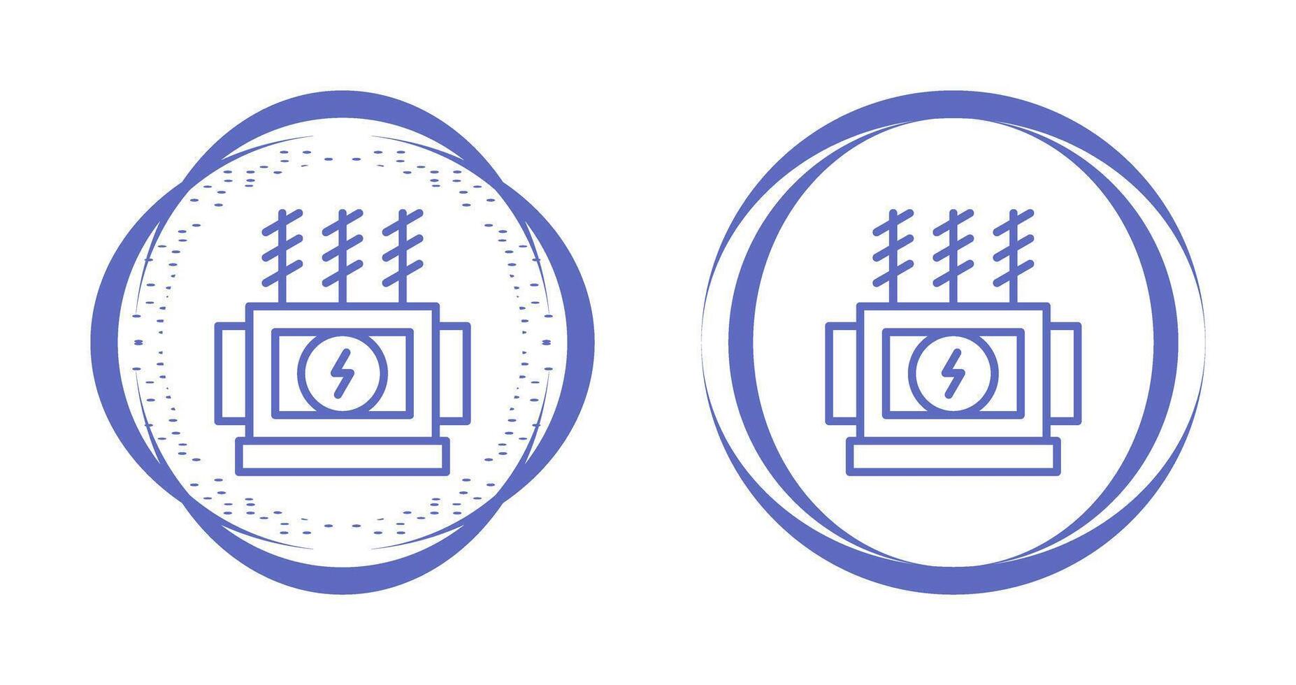 Power Transformer Vector Icon