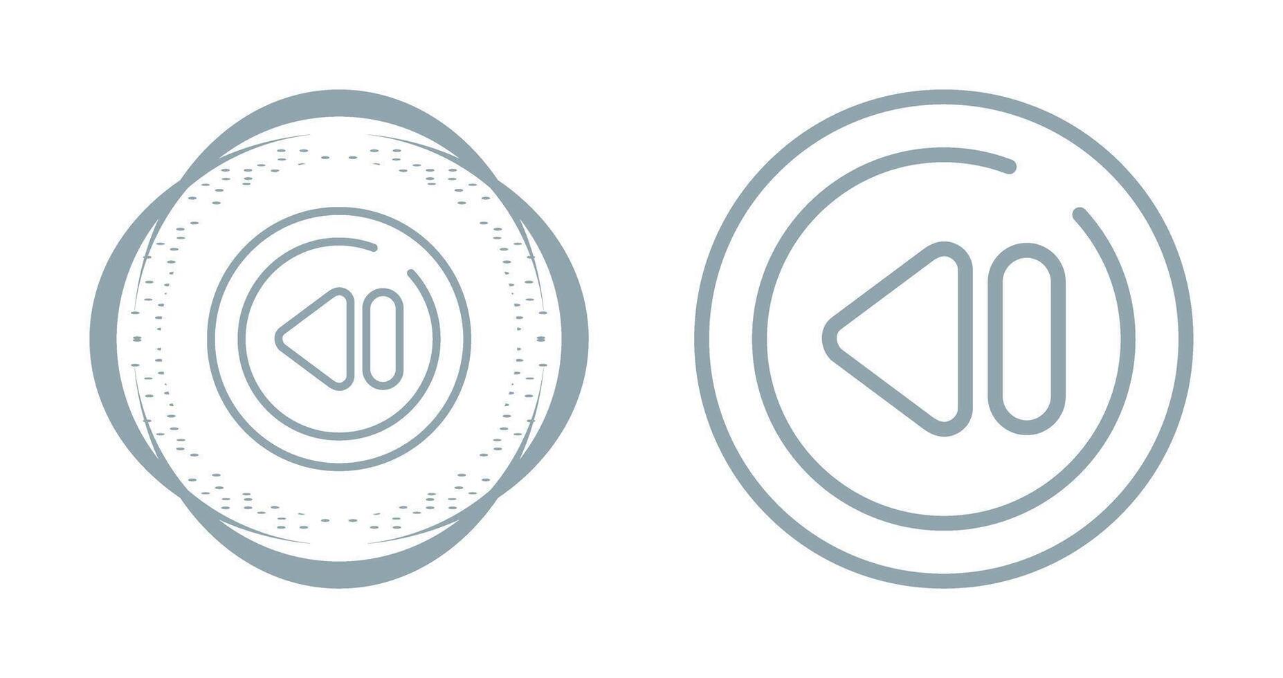 Previous Track Circle Vector Icon