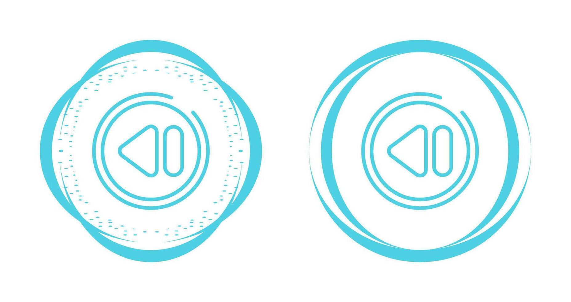 Rewind Button Vector Icon
