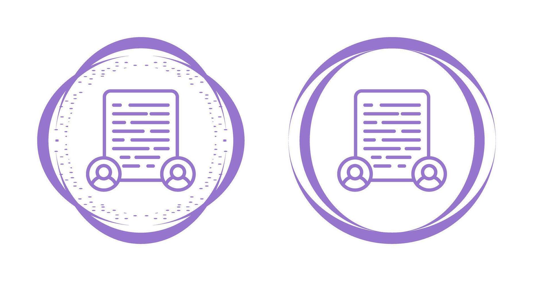 Document Collaboration Vector Icon