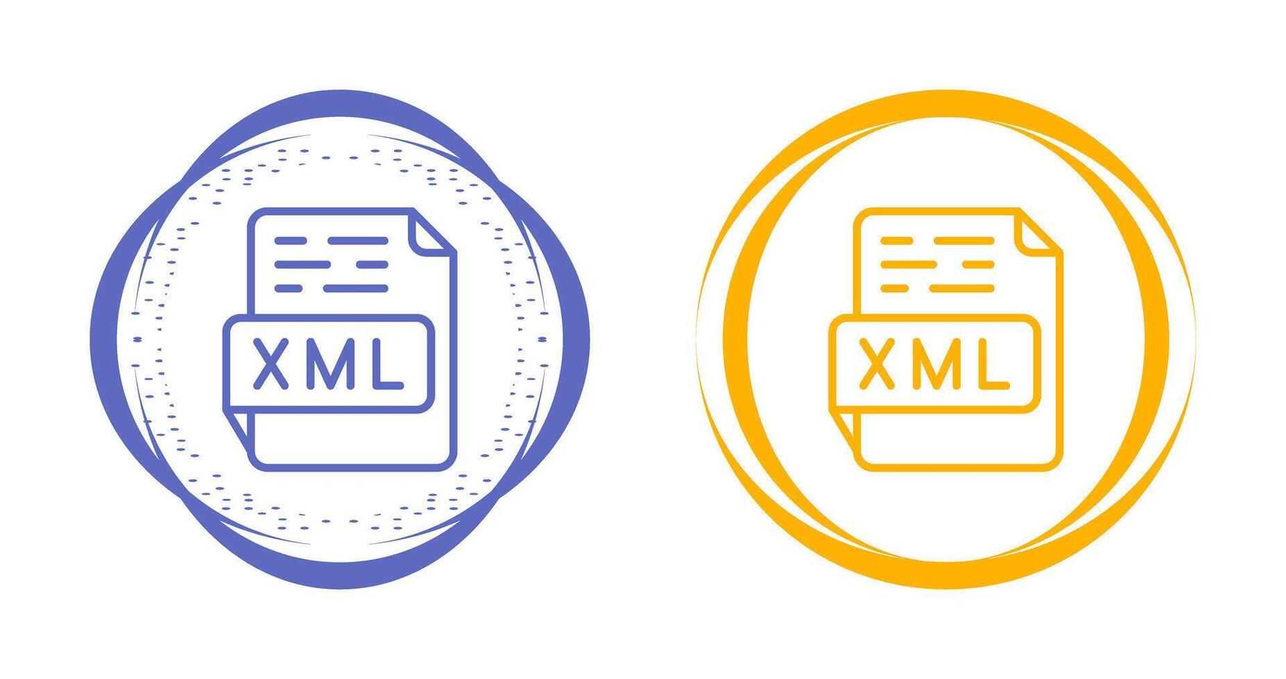 icono de vector xml