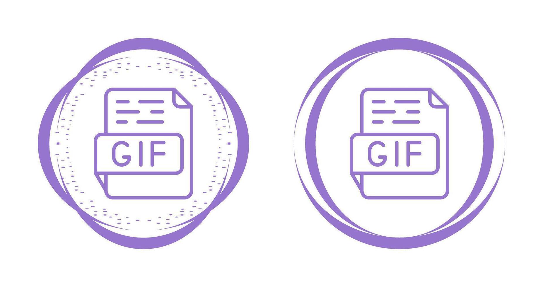 icono de vector de gif