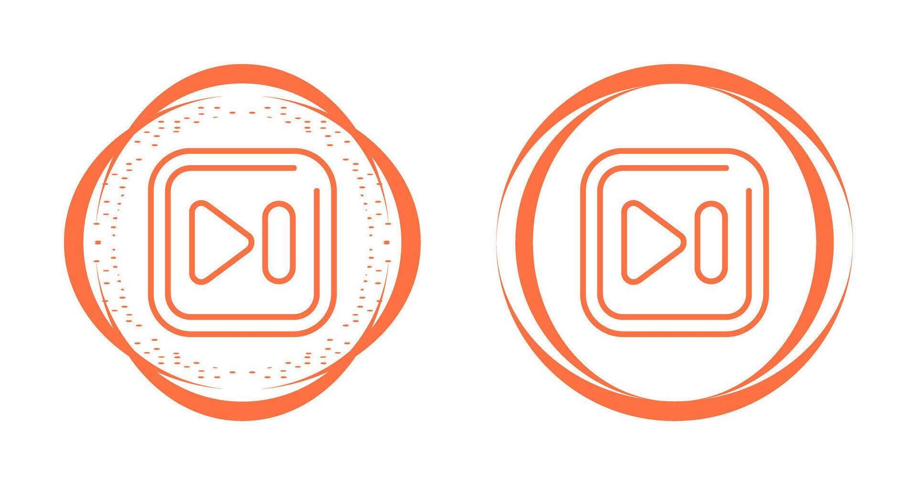 Next Track Square Vector Icon