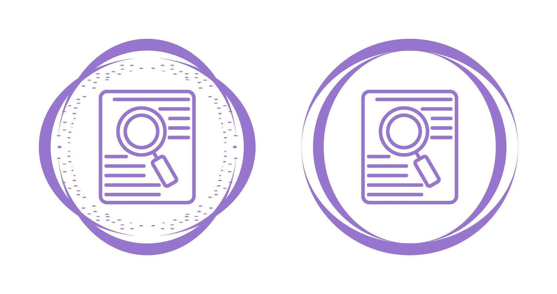 Document Search Vector Icon
