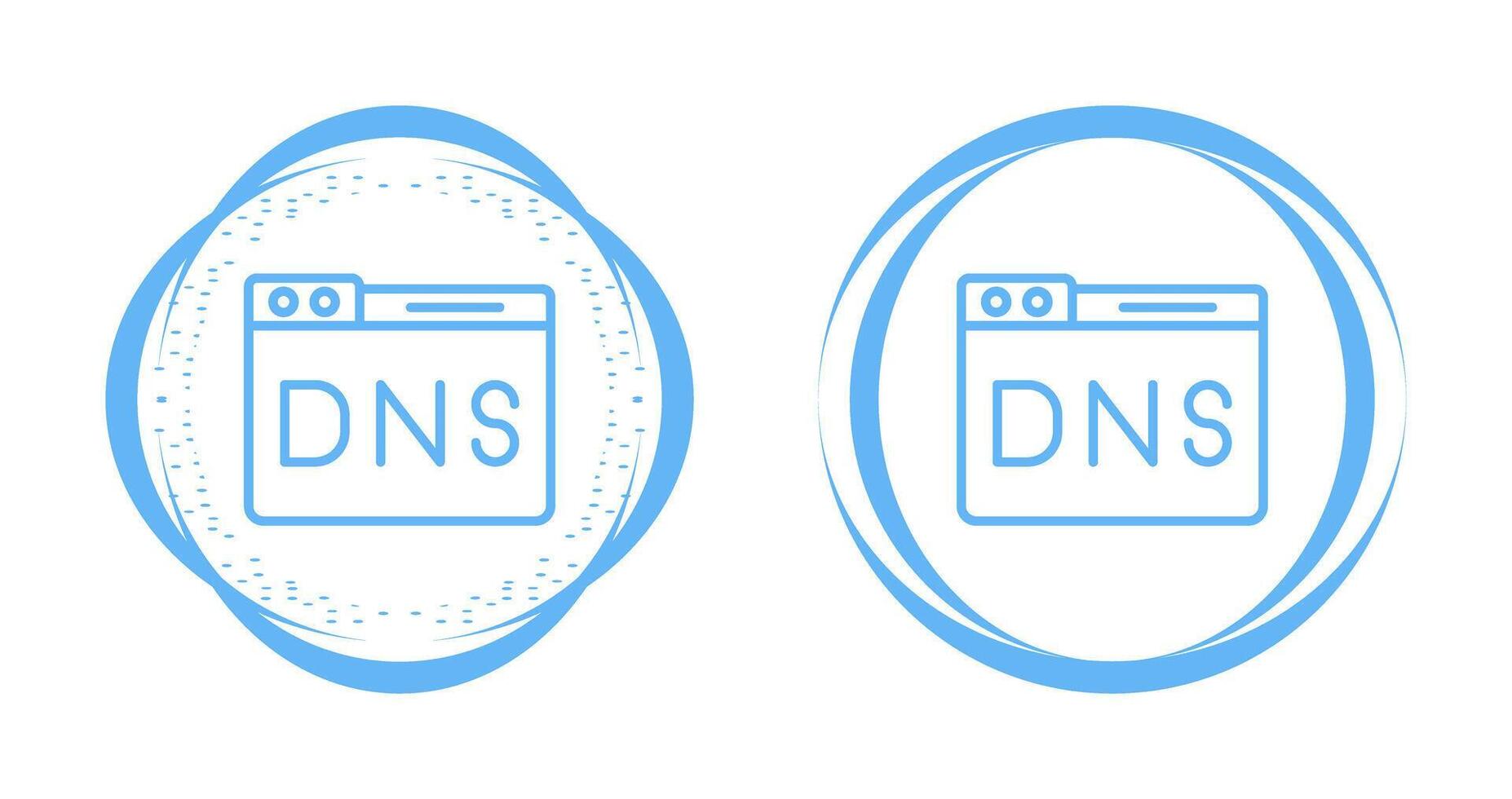 Domain DNS Management Vector Icon