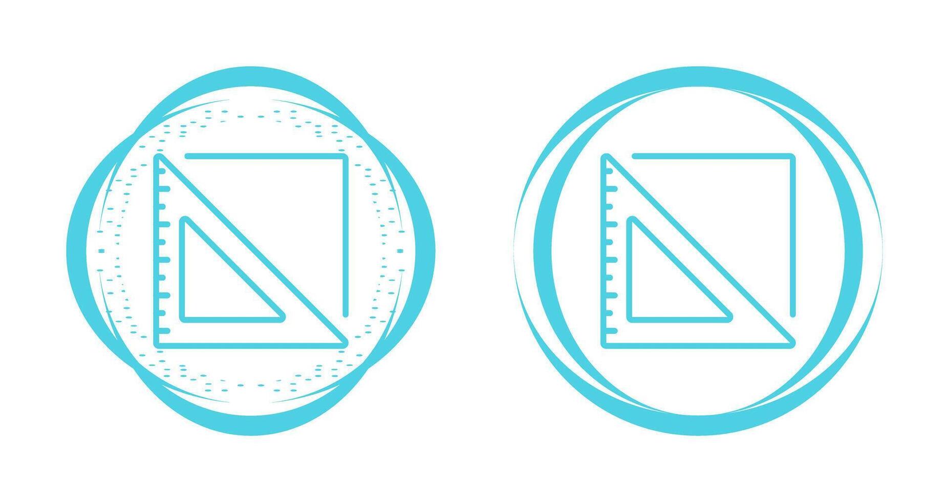 Triangular Ruler Vector Icon