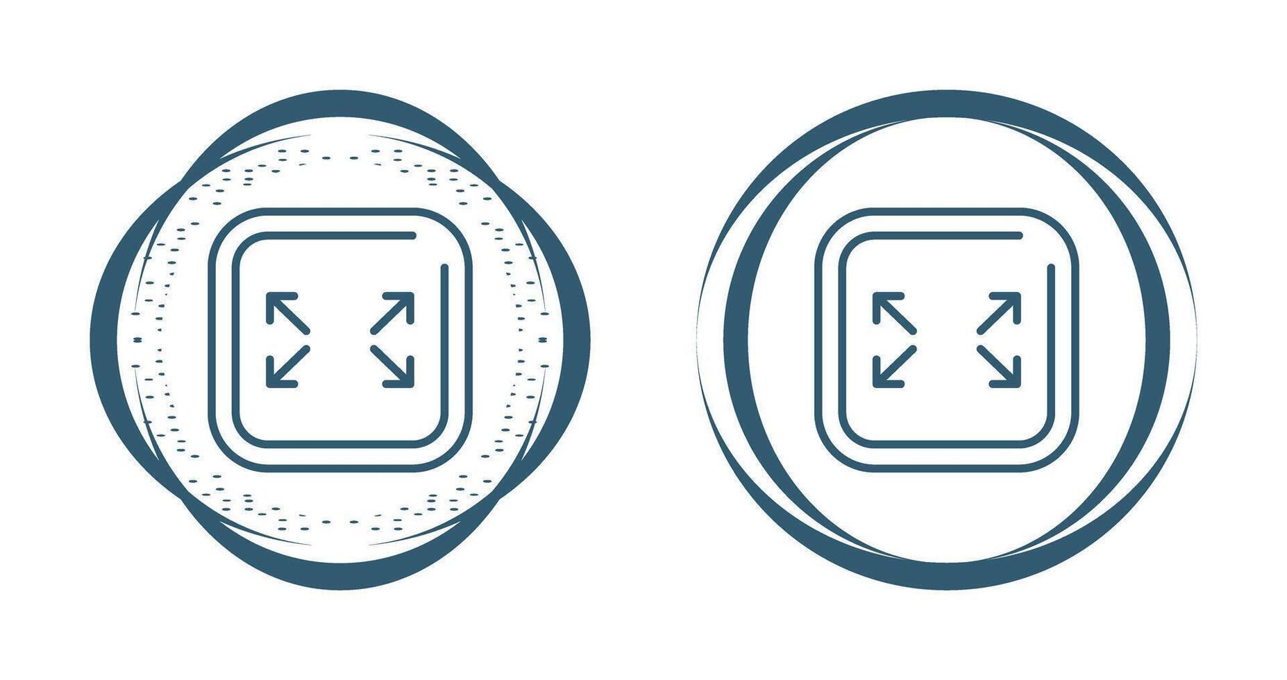 Fullscreen Square Vector Icon