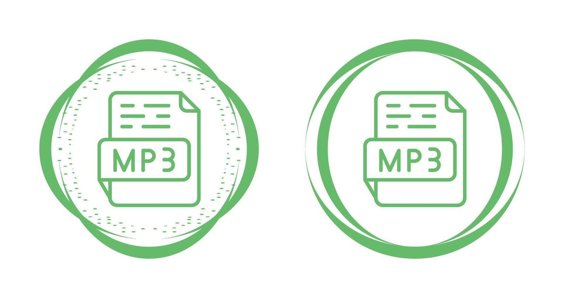 icono de vector de mp3