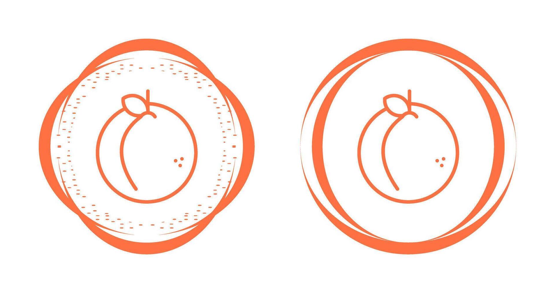 Peach Vector Icon