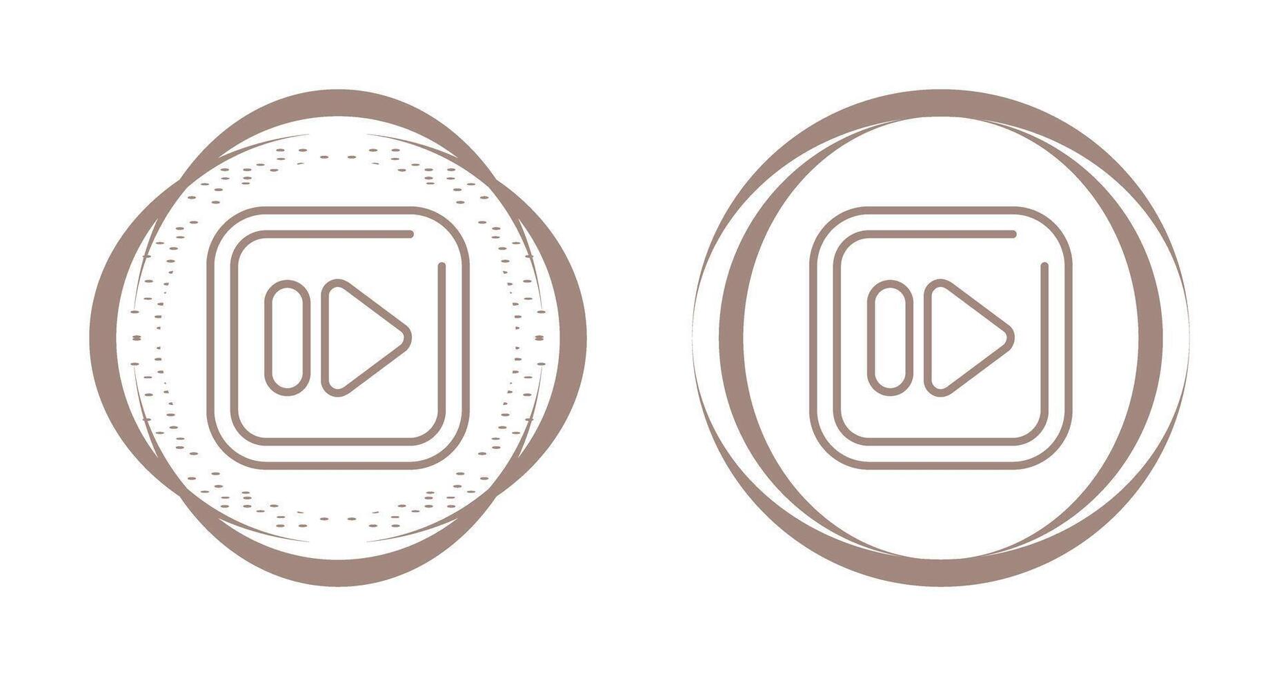 Fast Forward Square Vector Icon