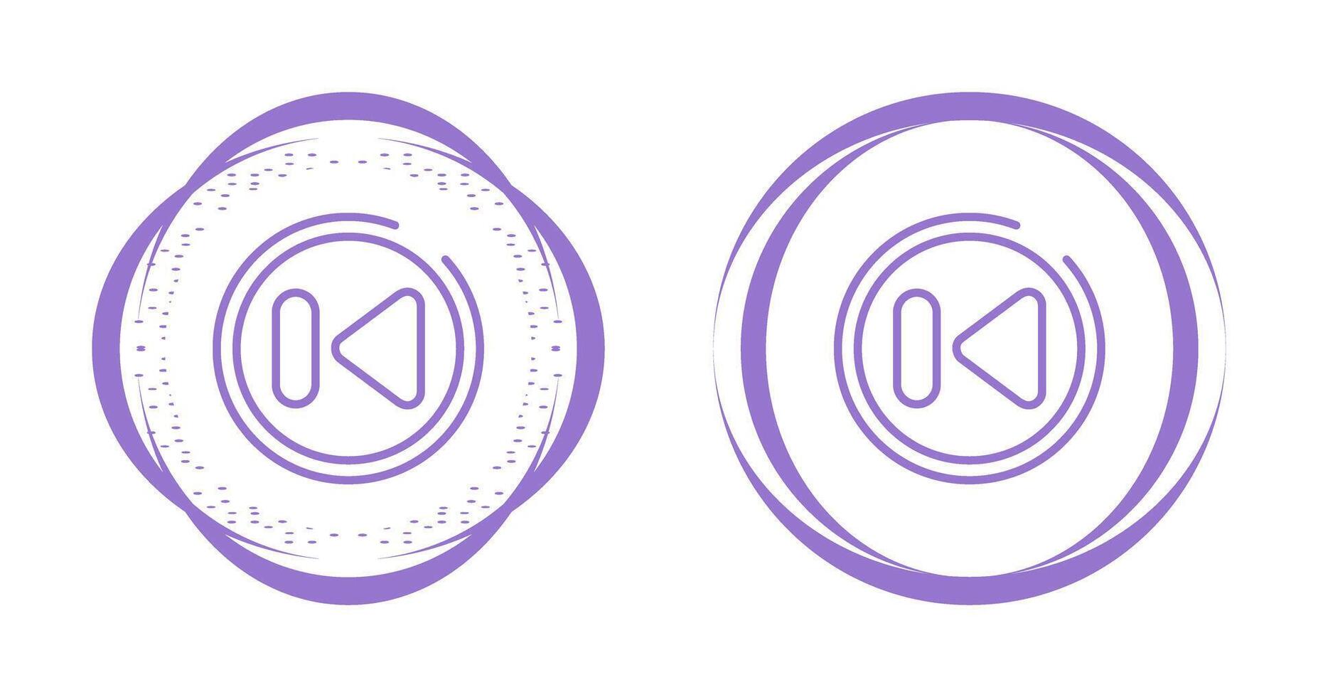 Previous Track Button Vector Icon