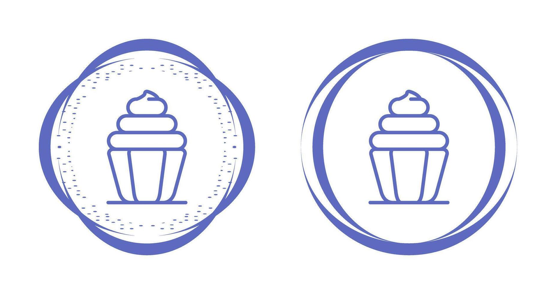 icono de vector de cupcake