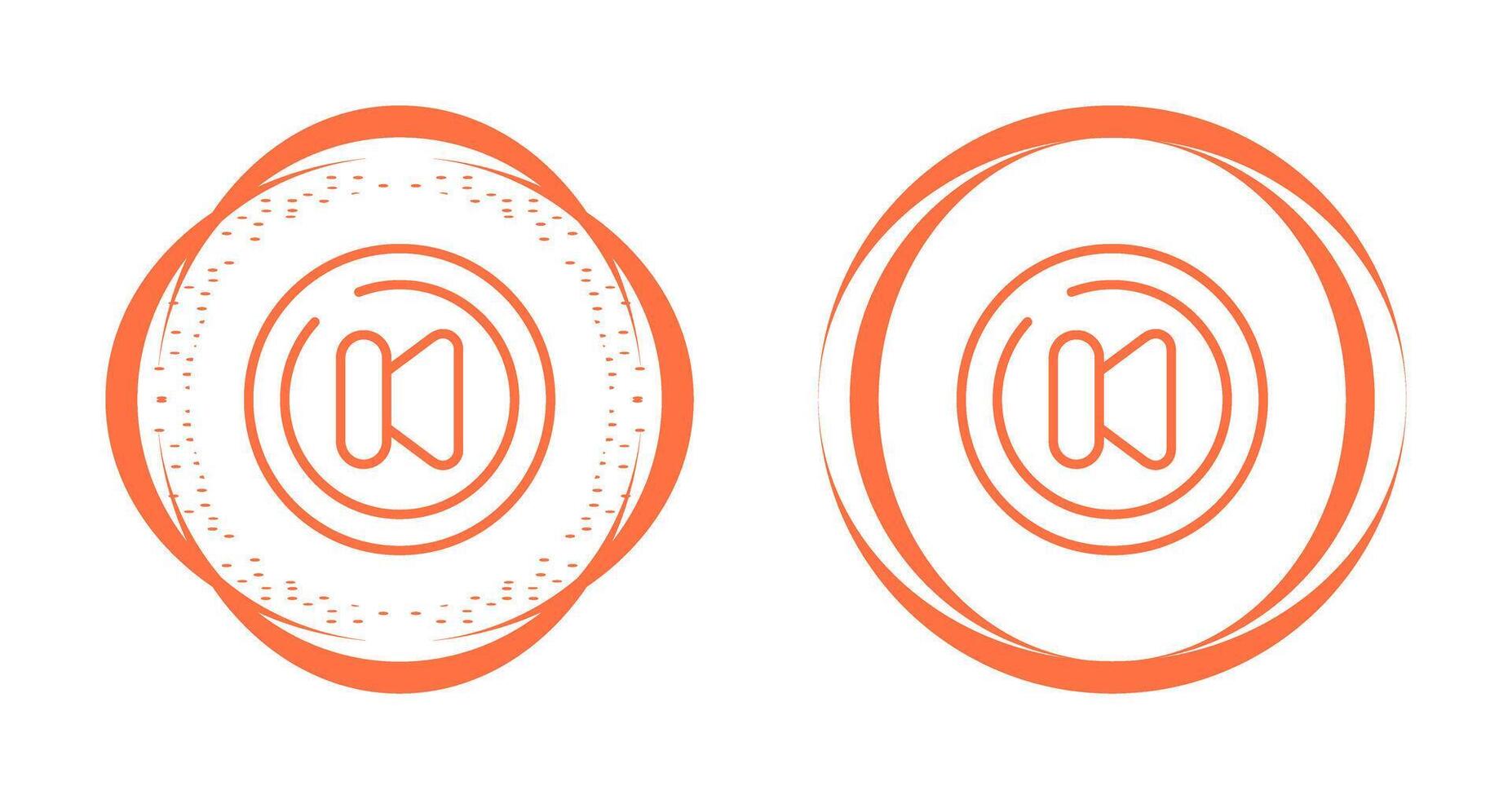 Video Previous Track Circl Vector Icon