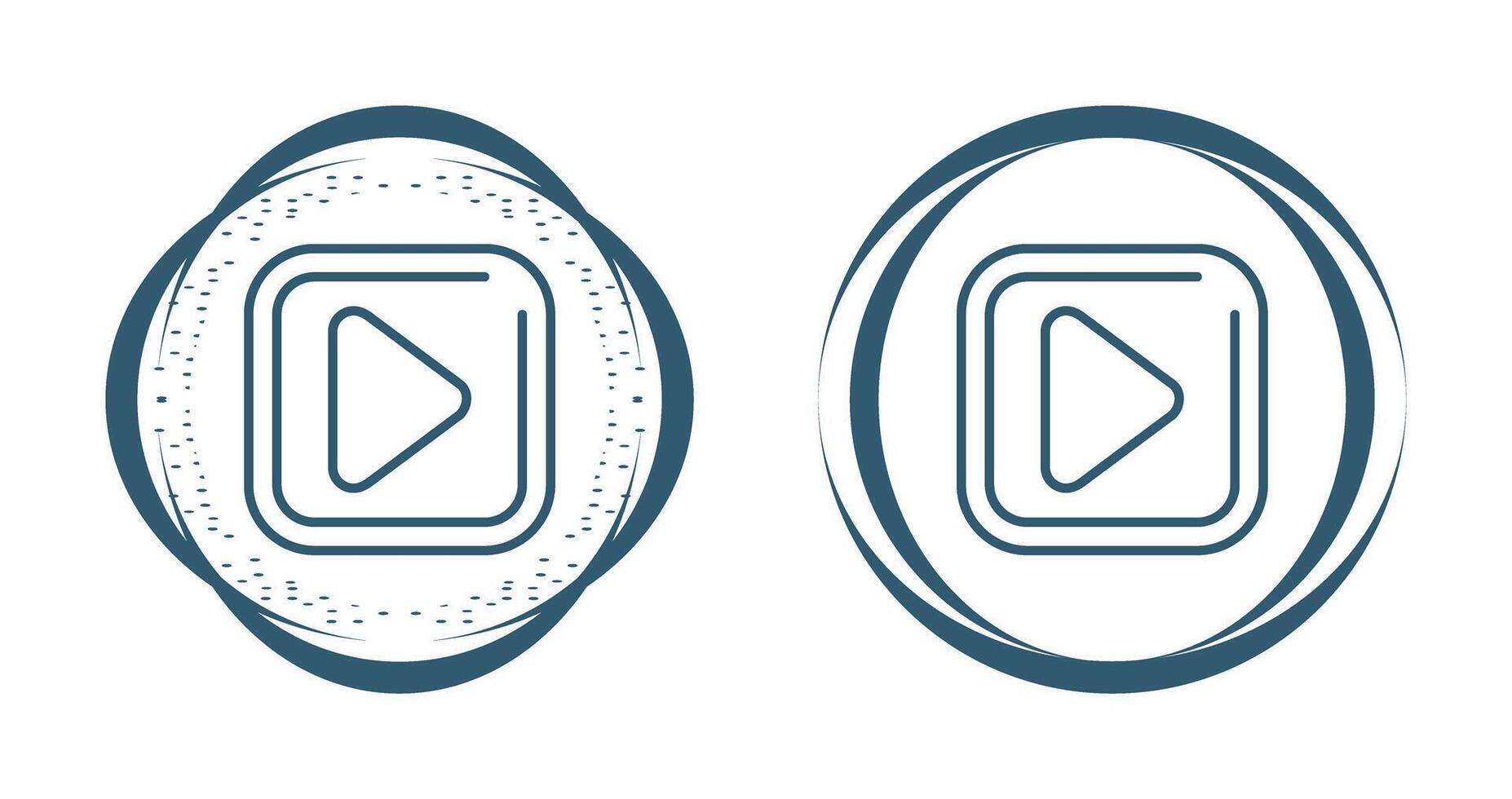 Play Sqaure Vector Icon