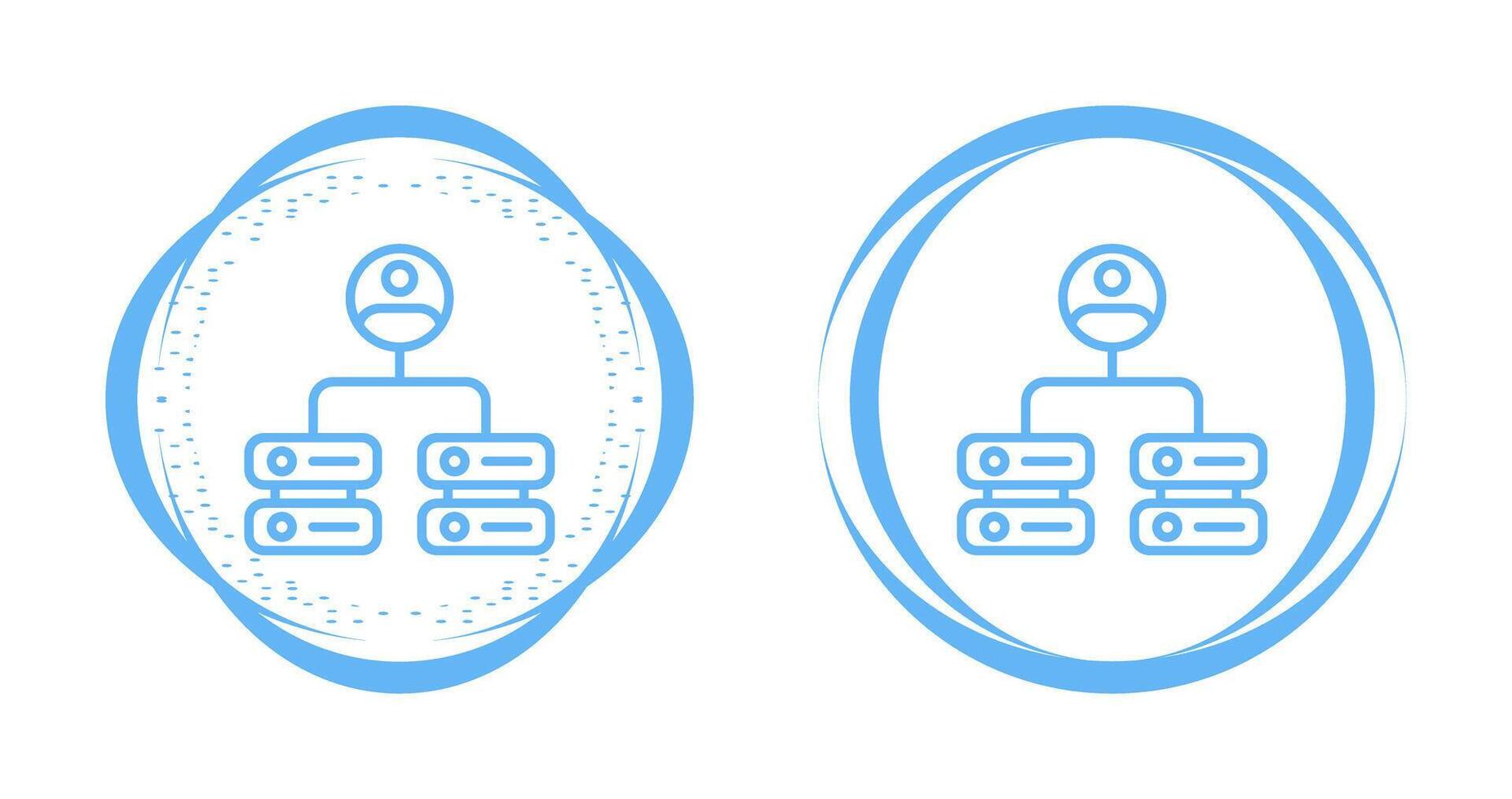 administrado hospedaje vector icono