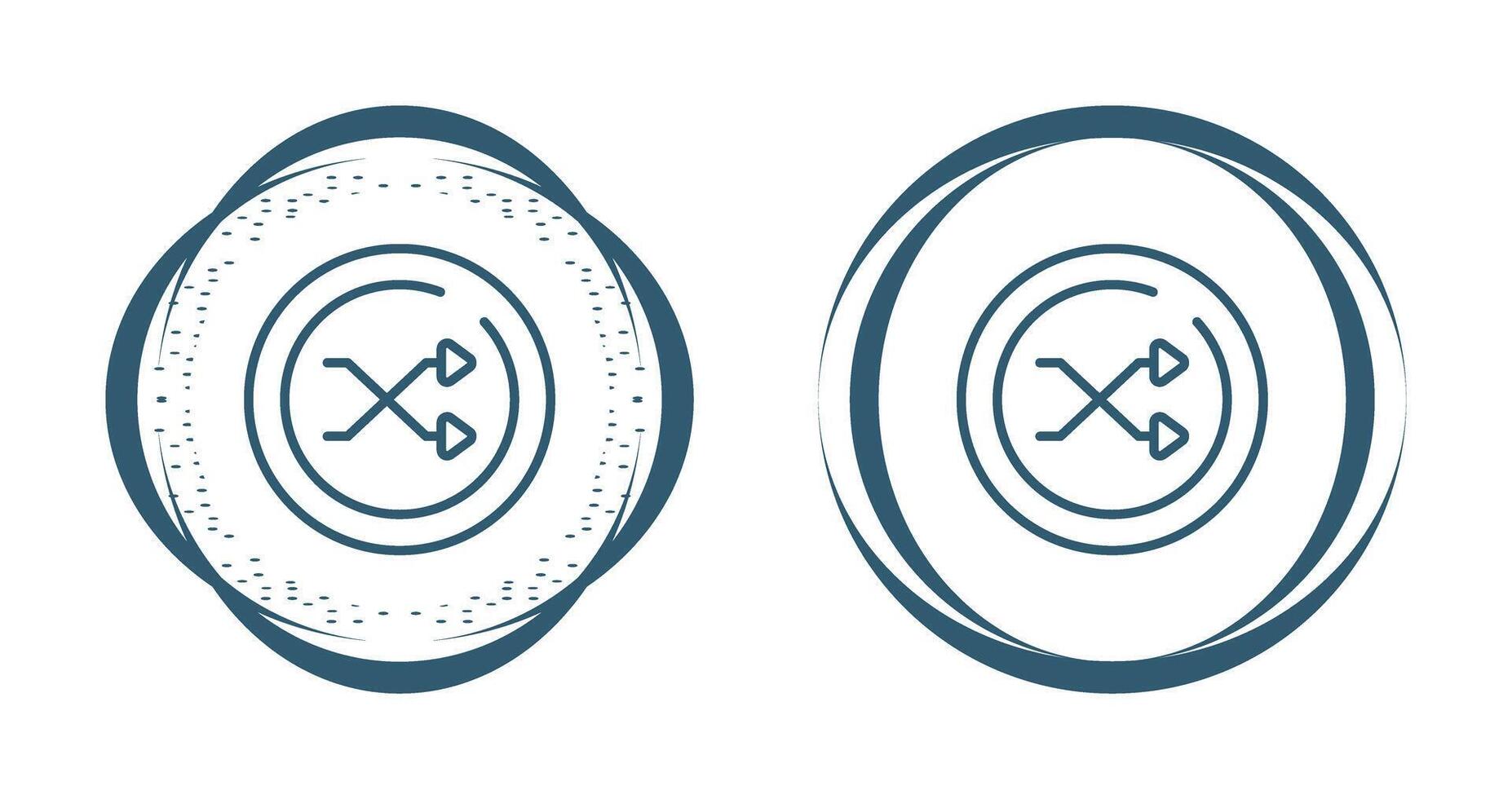 Shuffle Circle Vector Icon