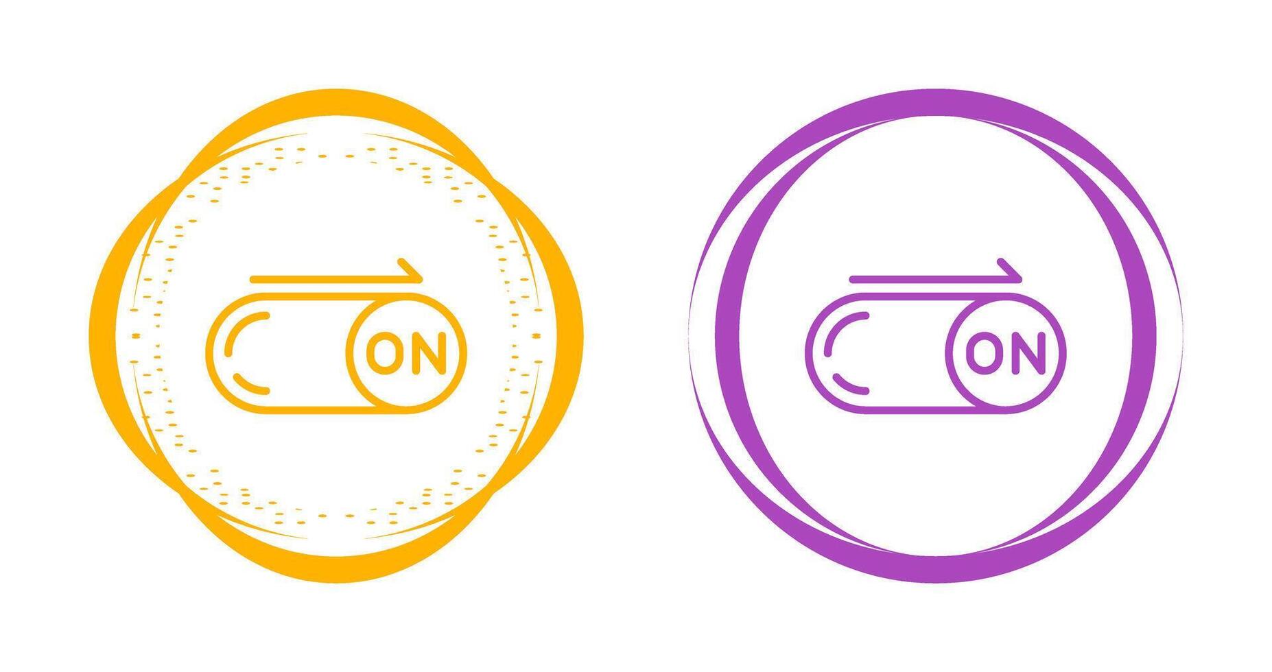 On Button Vector Icon