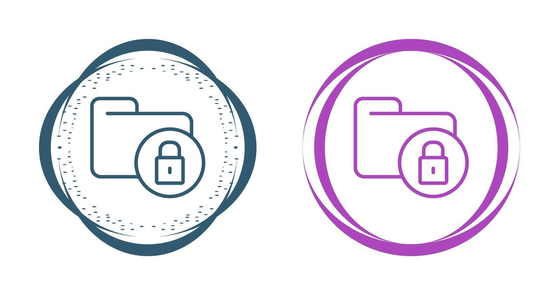 Secure Folder Vector Icon