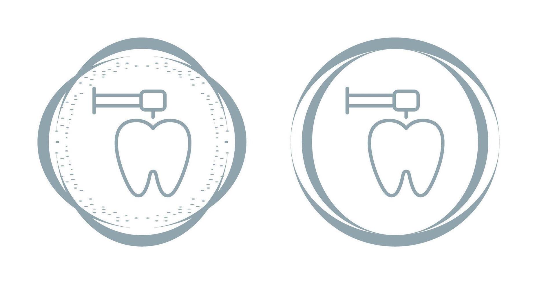 icono de vector de diente