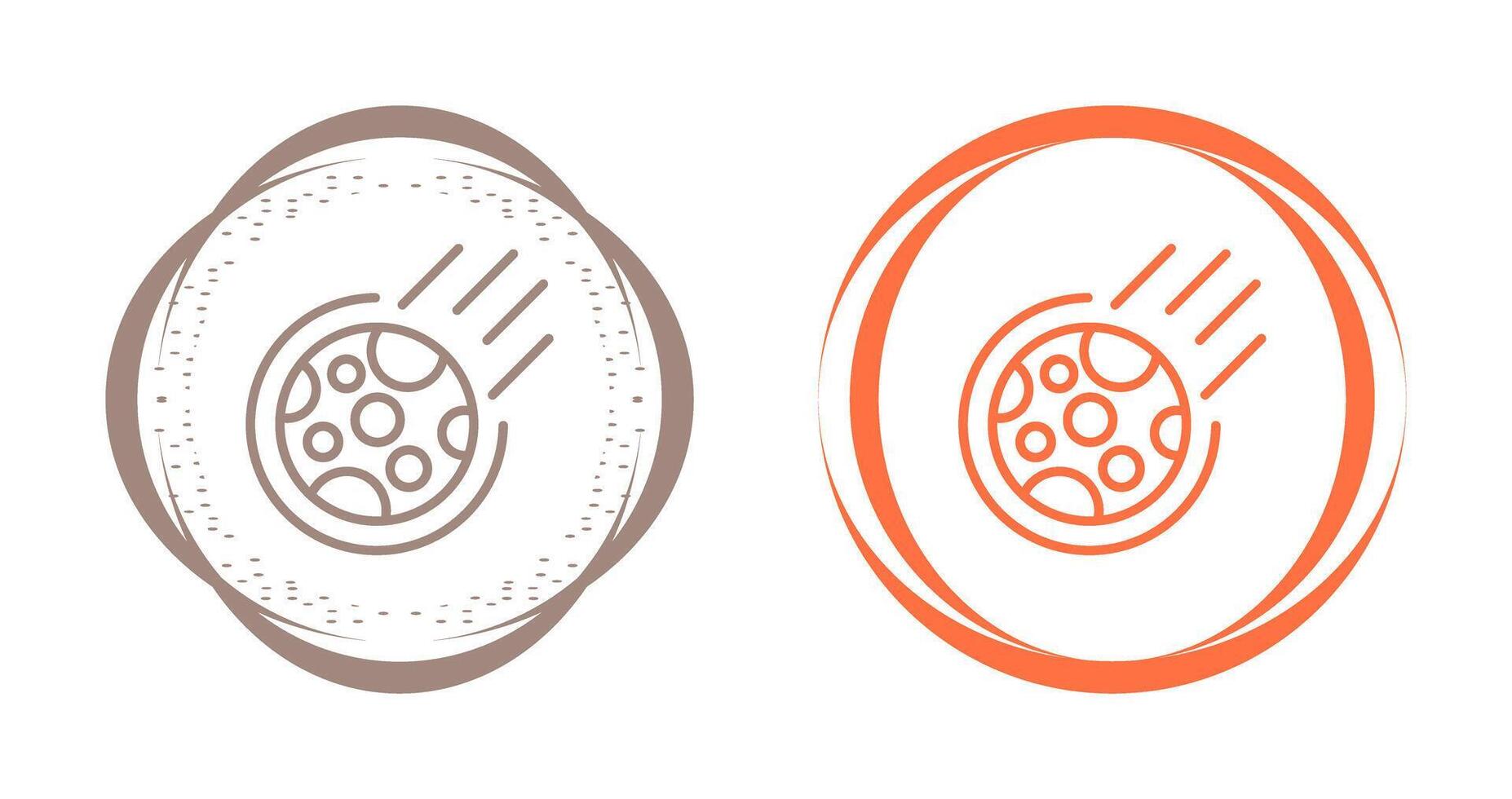 Meteor Vector Icon