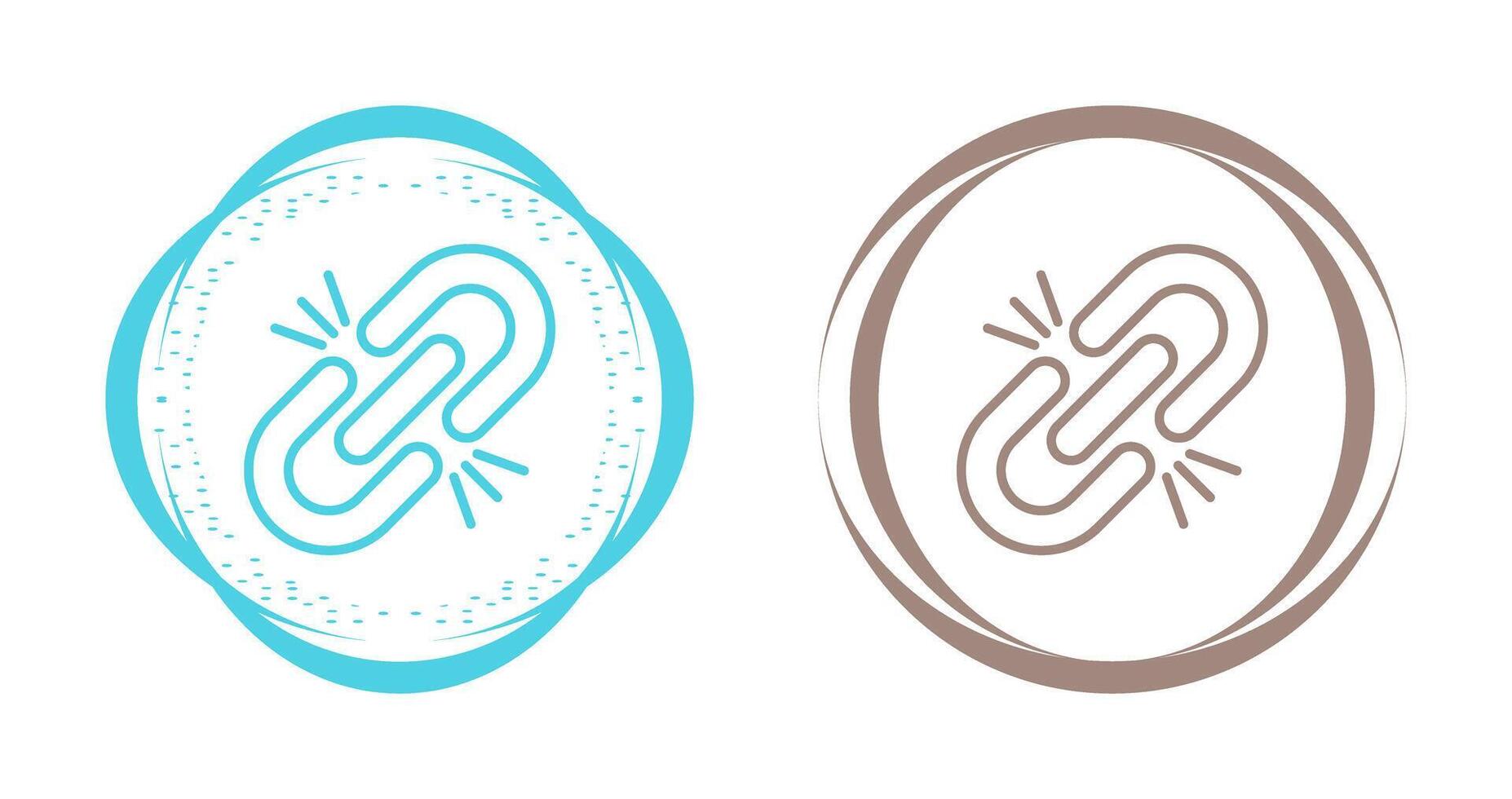 Broken Link Vector Icon