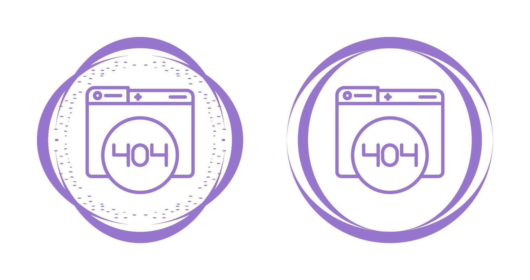 404 Error Vector Icon