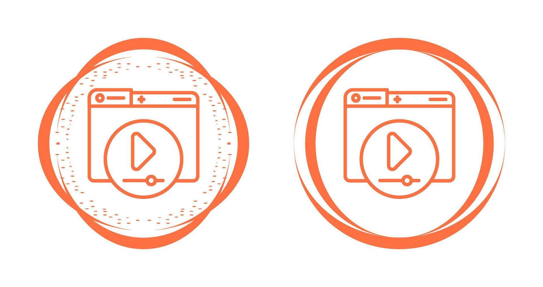 Video Player Vector Icon