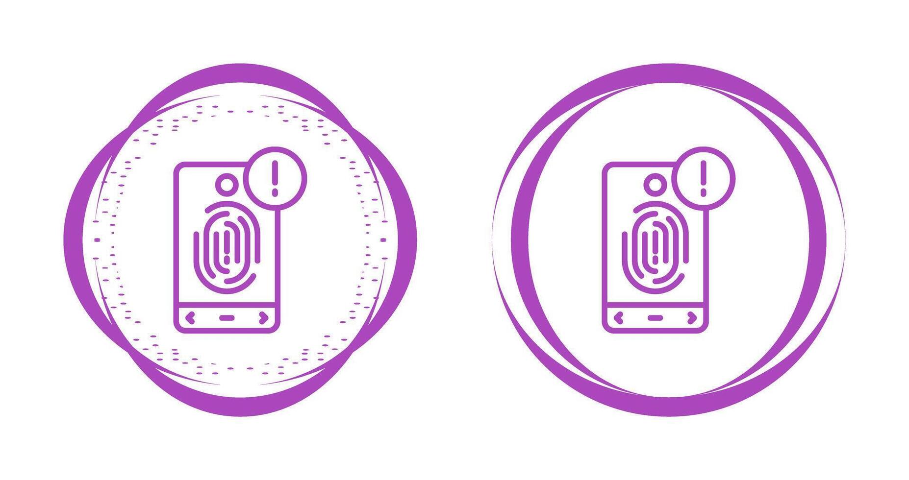 Biometric Identification Vector Icon