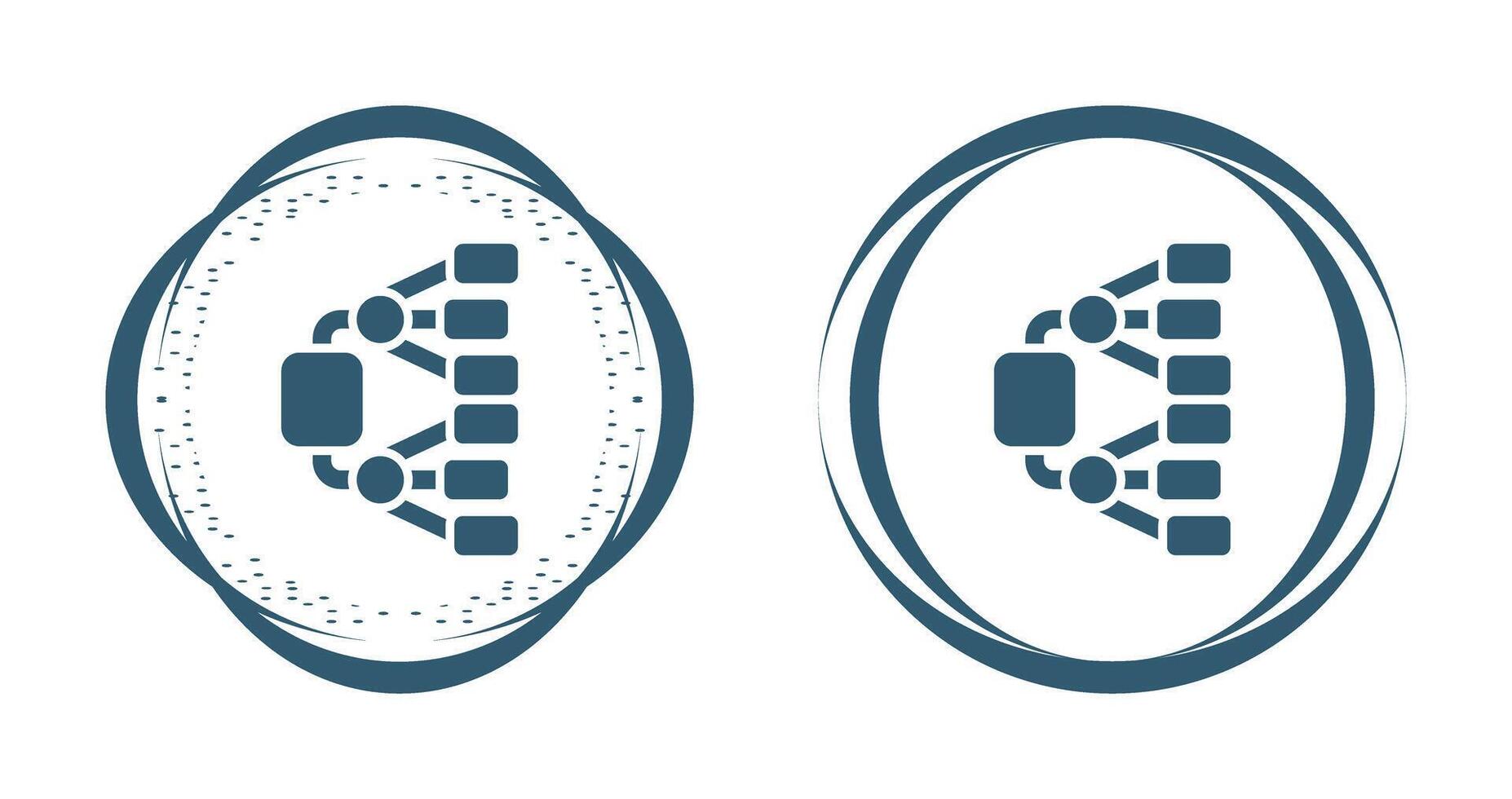 red diagrama vector icono