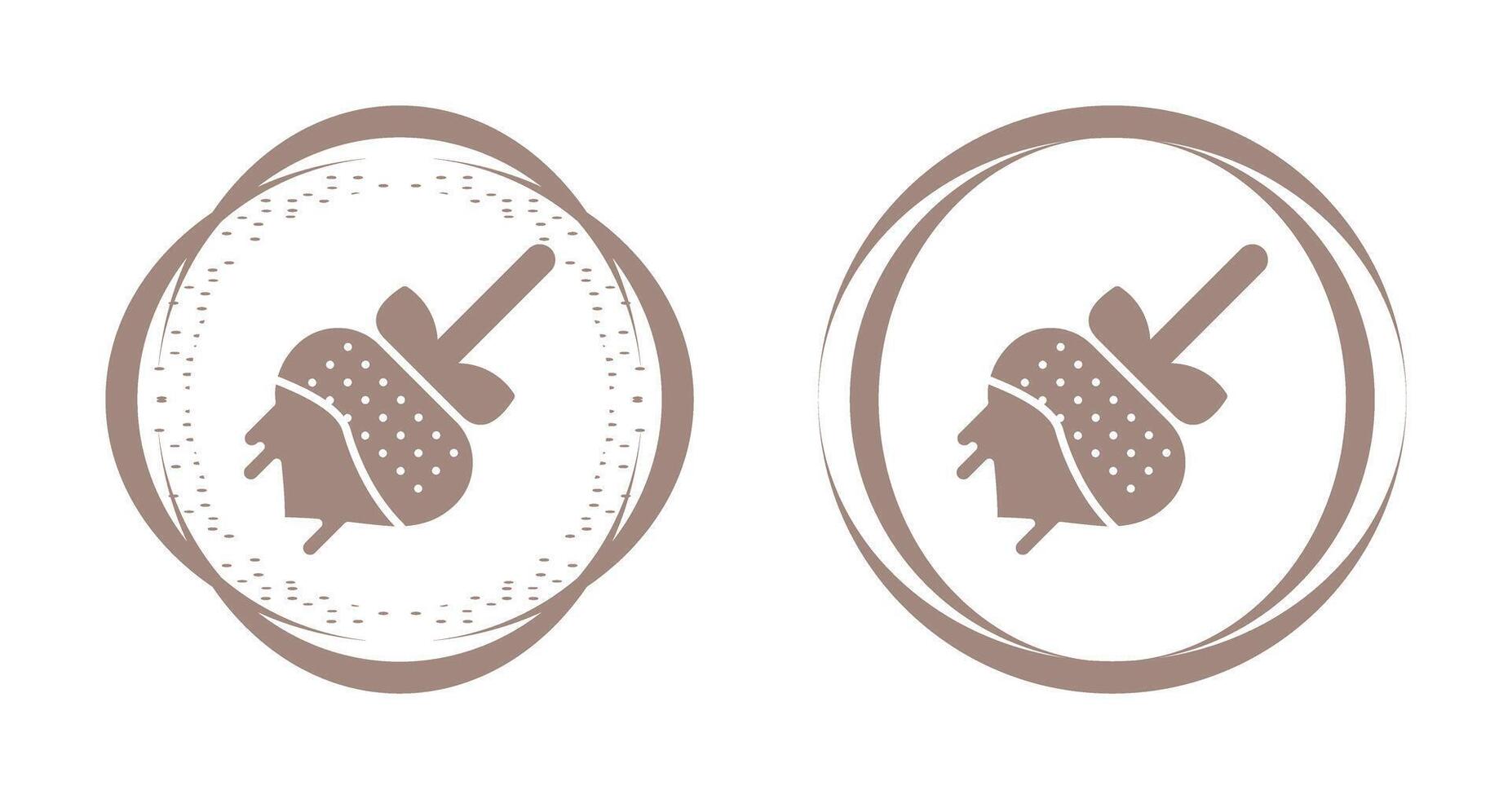 chocolate fondue vector icono